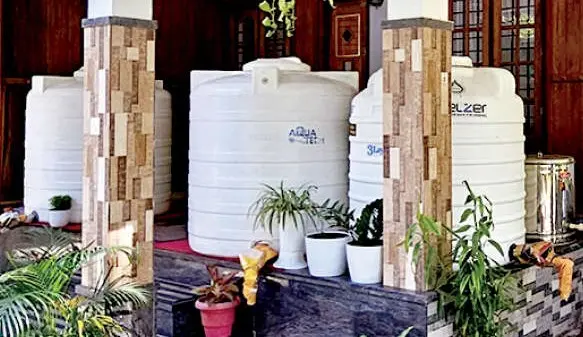 Honey produced by Baby is stored in his Kozhikode house