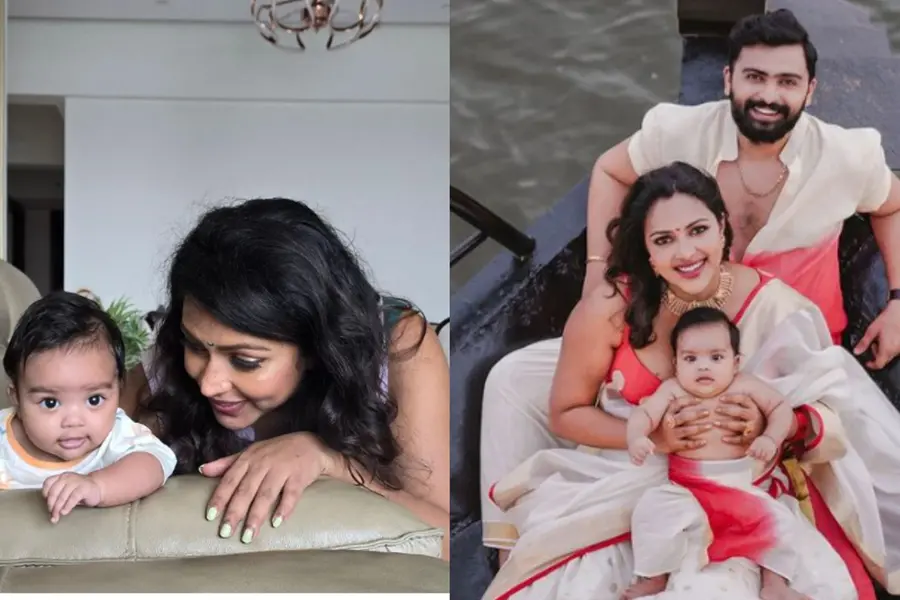 Growing together: Amala Paul shares adorable photo with baby Ilai