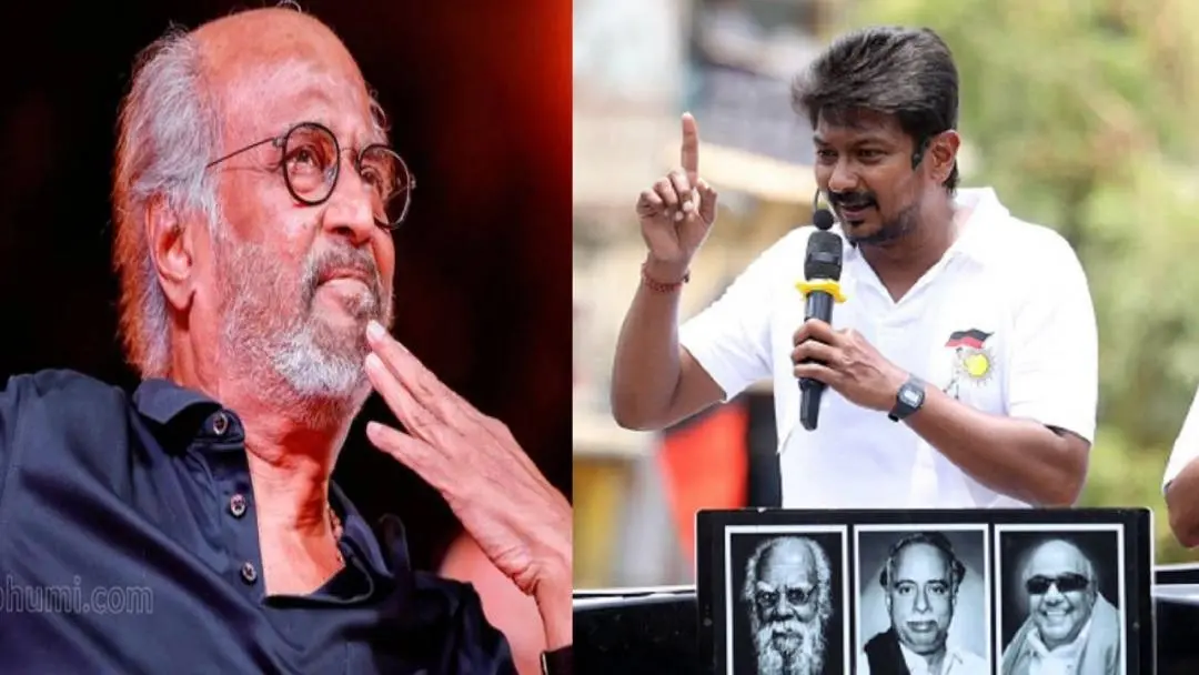From (L) Rajinikanth and Udayanidhi Stalin. | Photo: MBI/Agencies