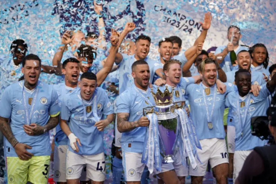 Manchester City, Premier League champions, touch down in India for 4-in-a-row trophy tour