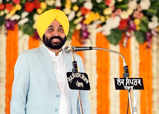 Punjab CM Bhagwant Mann. Photo:ANI