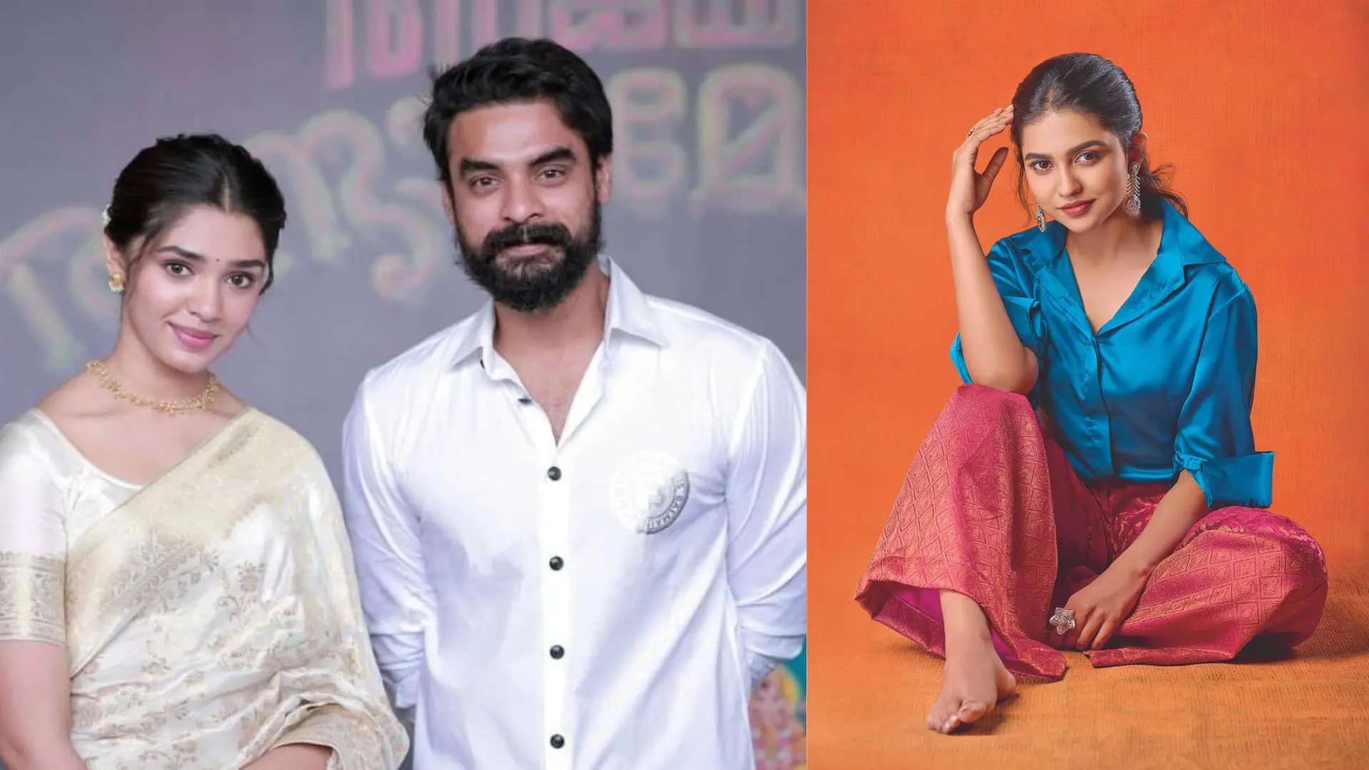 Krithi Shetty, Tovino Thomas, Mamitha Baiju | Photo: X/Christopher Kanagaraj, Mathrubhumi