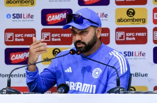 Indian cricket team captain Rohit Sharma addresses a press conference ahead of the 2-match test series against Bangladesh, in Chennai on Tuesday. | Photo: ANI