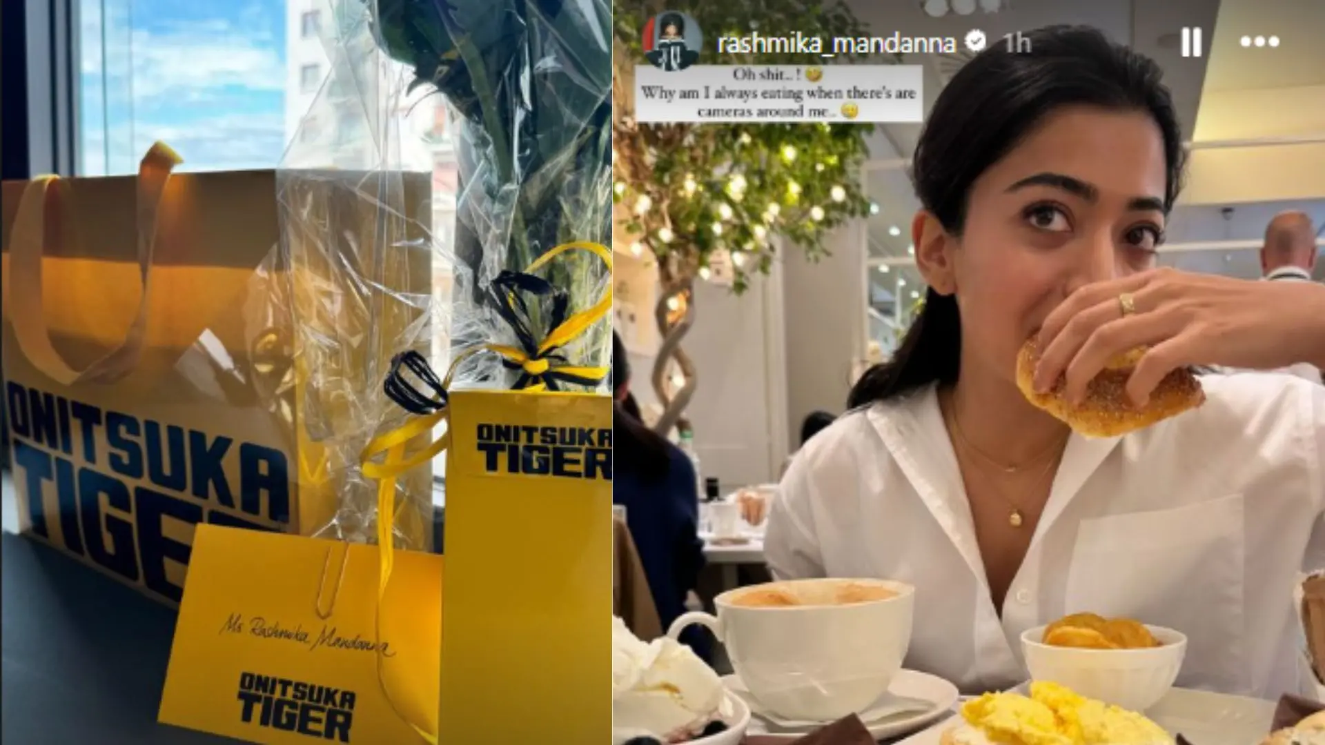 Screenshot of Rashmika Mandanna's story