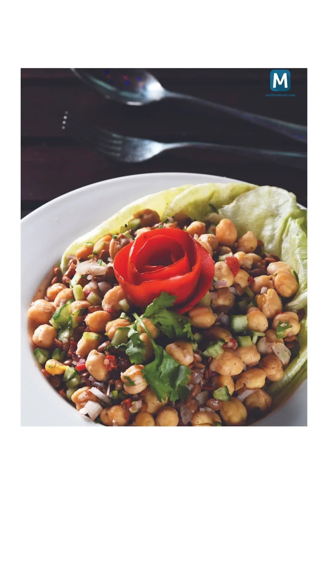 Chickpea and horse gram salad