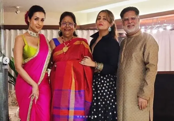 Malaika Arora with her father Anil Arora File Photo: Instagram