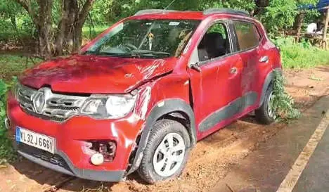Car involved in accident