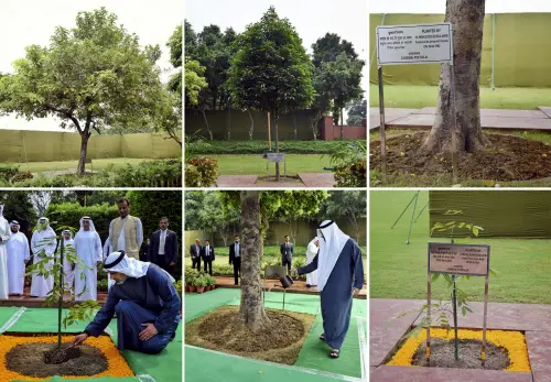 Crown Prince of Abu Dhabi at Rajghat