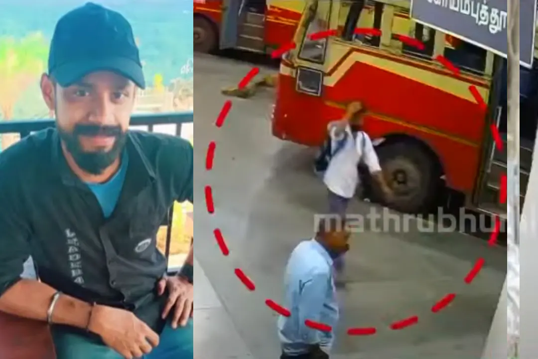 കാണാതായ വിഷ്ണുജിത്ത്, പാലക്കാട് കെ.എസ്.ആർ.ടി.സി. ബസ് സ്റ്റാന്റിൽ നിന്നുള്ള സി.സി.ടി.വി. ദൃശ്യം