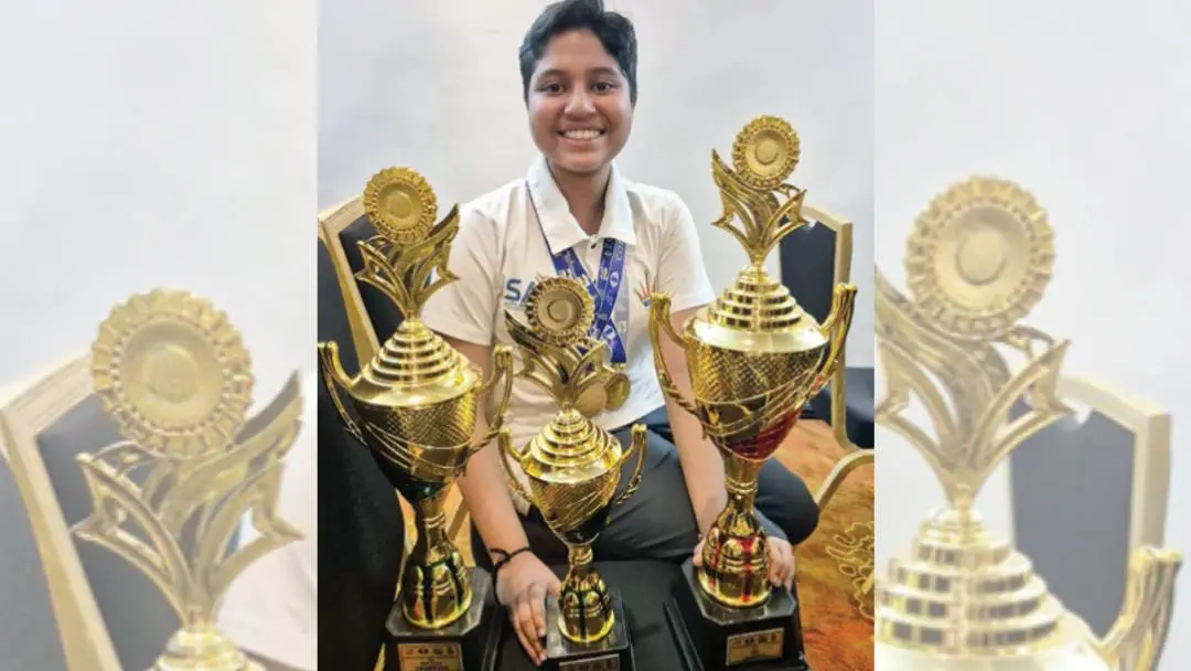 Kalyani with her trophies. | Photo: MBI