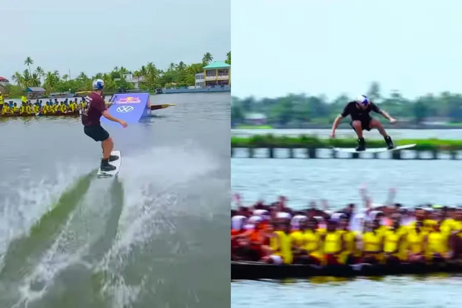 Watch: Austrian wakeboarder jumps over 500 people in never-seen-before stunt in Kerala