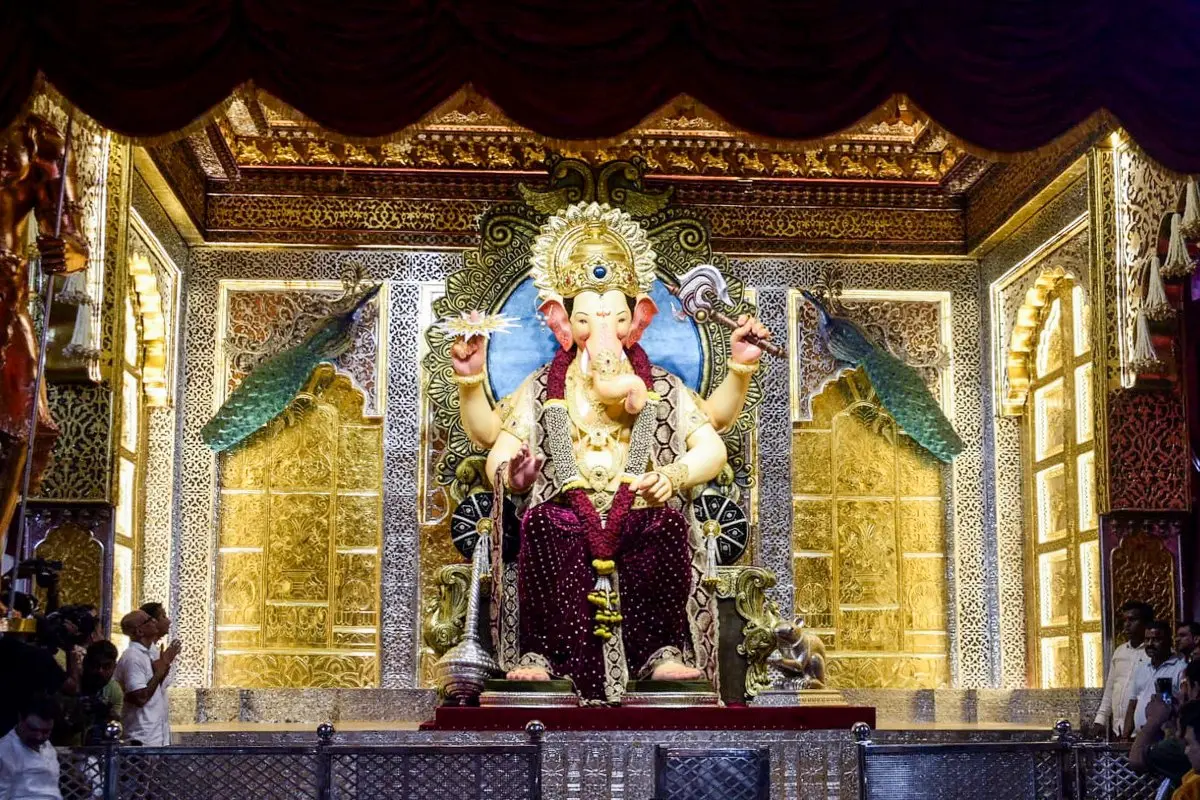 First look of Lalbaugcha Raja ahead of Ganesh Chaturthi | Photo: ANI
