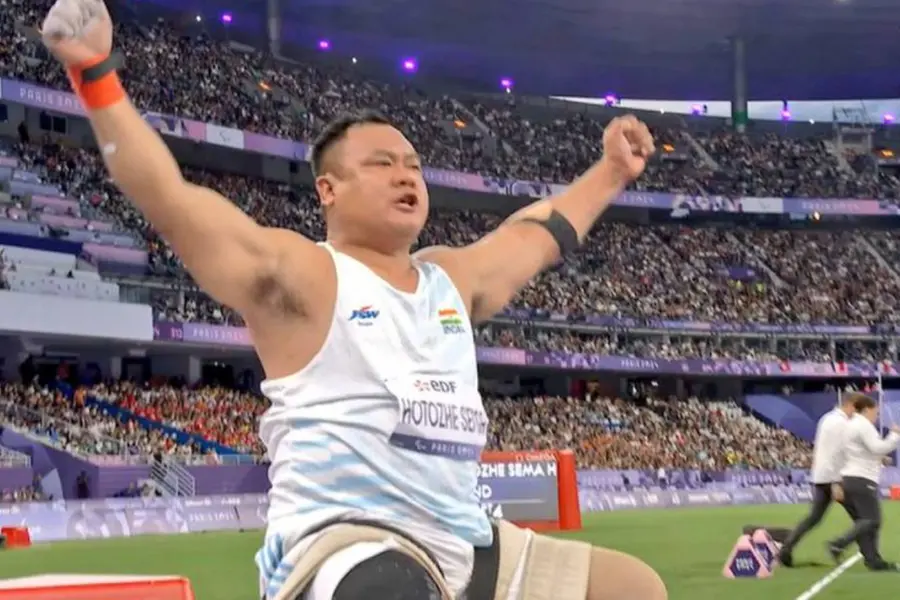 Landmine-blast survivor and Indian shot-putter Hokato Sema clinches Paralympics bronze