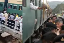 ട്രെയിൻ പാഞ്ഞെത്തി, ആന്ധ്രാ മുഖ്യമന്ത്രി രക്ഷപ്പെട്ടത് തലനാരിഴയ്ക്ക് | VIDEO