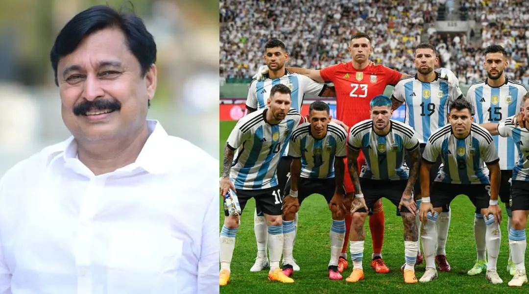V Abdurahiman, Argentina team | Photos: facebook.com/vabdurahman, AFP