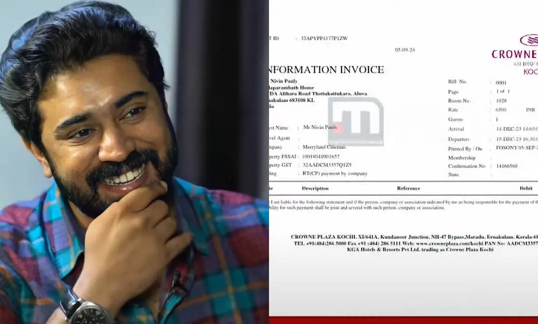 Nivin Pauly, Hotel Bill