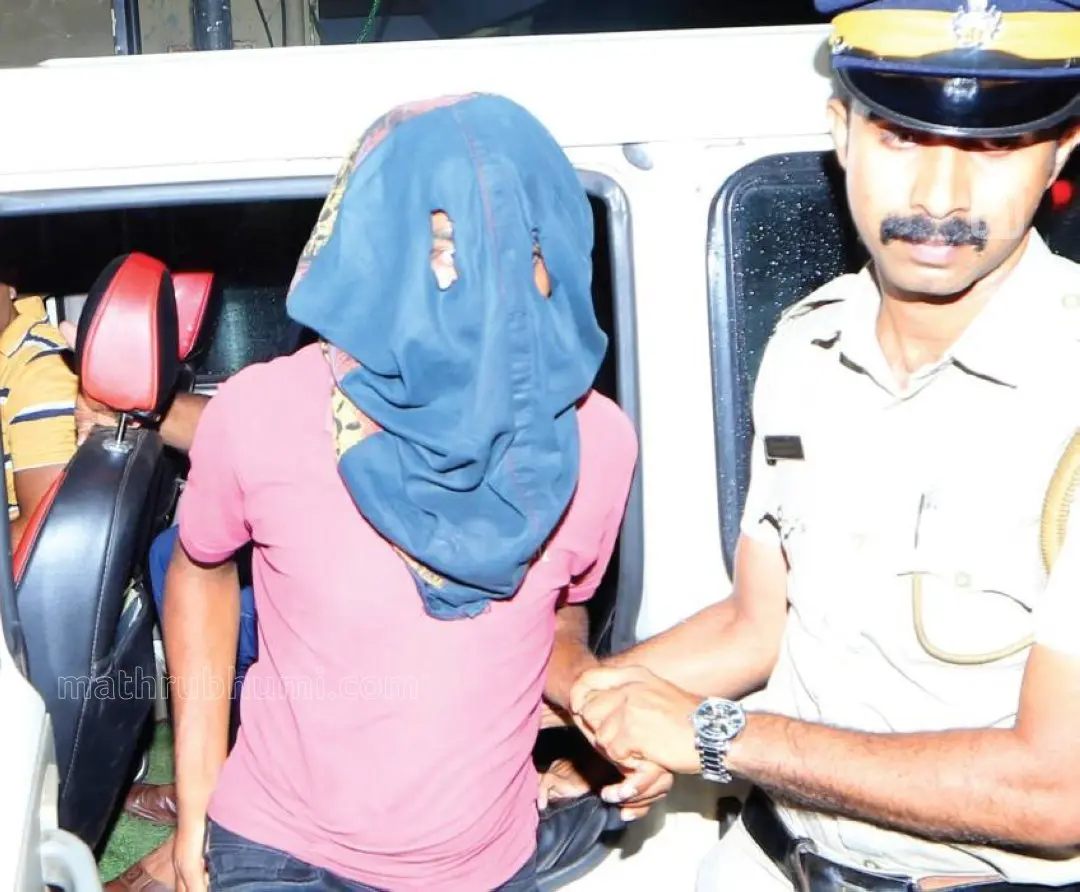 P A Saleem taken to Hosdurg police station on Friday | Photo- Ramnath Pai