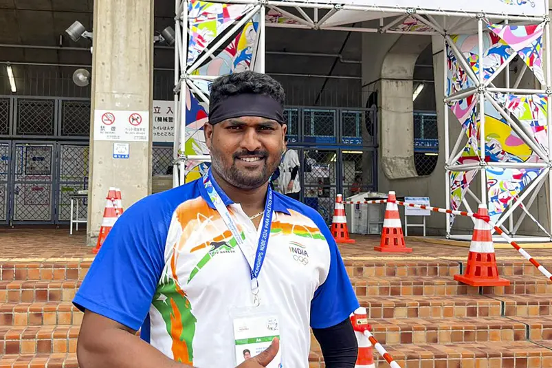 India's Sachin Khilari wins silver in men's shot put (F46) in Paralympics