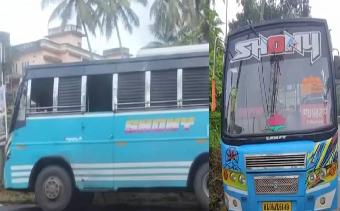 Missing bus found abandoned at Guruvayur | Screengrab: Mathrubhumi News