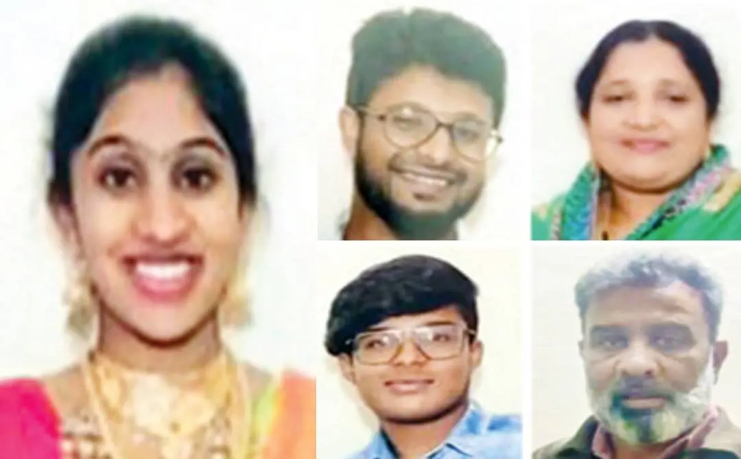 കൊല്ലപ്പെട്ട ആഷിക പര്‍വീന്‍(ഇടത്ത്) അറസ്റ്റിലായ ഇമ്രാന്‍ ഖാന്‍, യാസ്മിന്‍, മുക്താര്‍, ഖാലിഫ്
