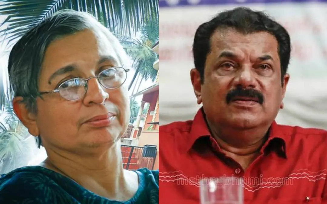 K Ajitha (L), Mukesh (R) | Photo: Mathrubhumi