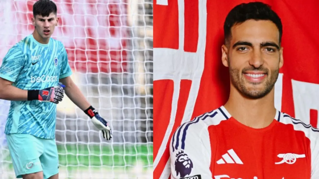 From (L)  Mike Penders and  Mikel Merino. | Photo: Agencies/X