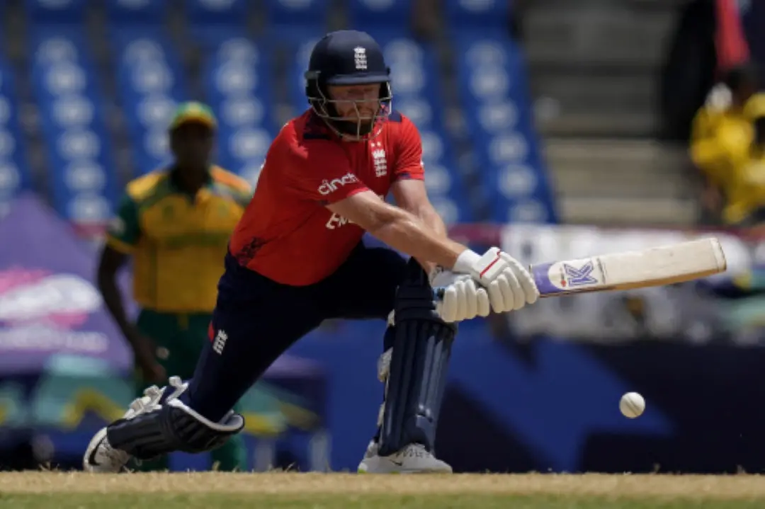 England's Jonny Bairstow plays a shot during the ICC Men's T20 World Cup cricket match between England and South Africa at Darren Sammy National Cricket Stadium in Gros Islet, Saint Lucia. | File Photo: AP