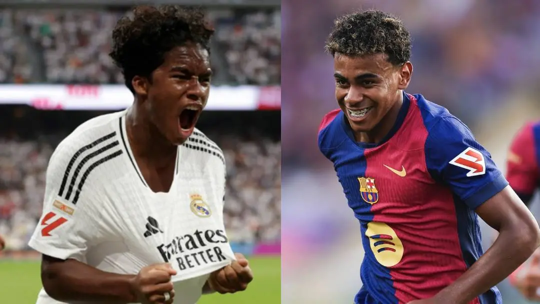 From (L) Endrick and Lamine Yamal. | Photo: https://x.com/realmadrid, https://x.com/FCBarcelona