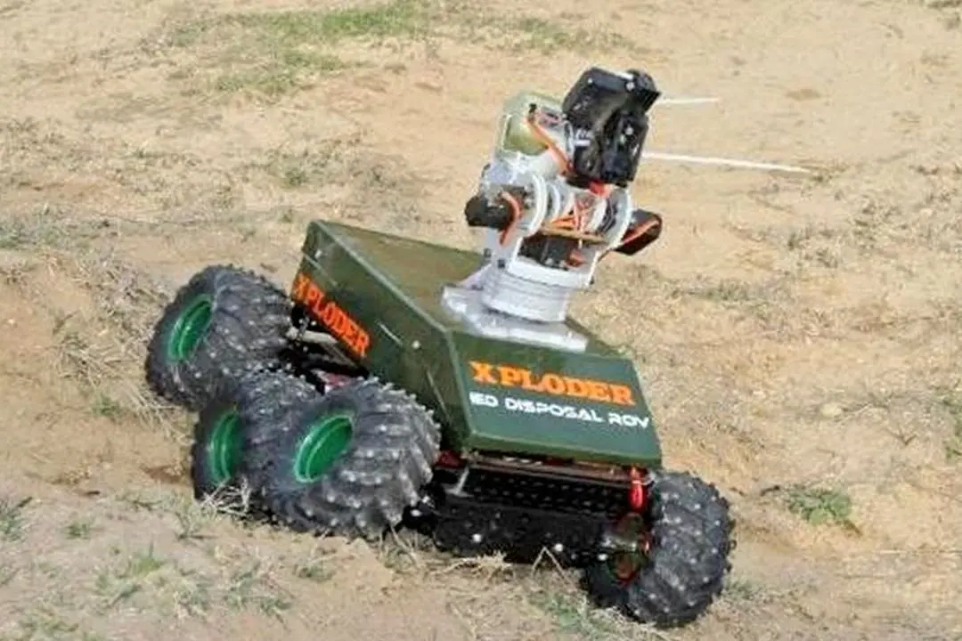 Xploder -- IED Disposal and Room Intervention Unmanned Ground Vehicle (UGV) -- undergoing field test