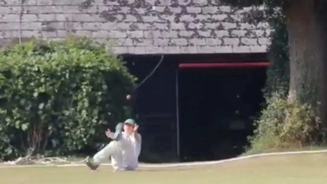 Screengrab of the dropped catch | Photo: X