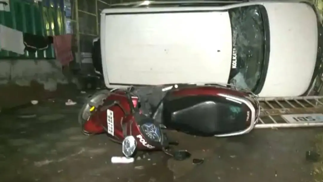 Vandalism at RG Kar hospital in Kolkata. | Screengrab: ANI