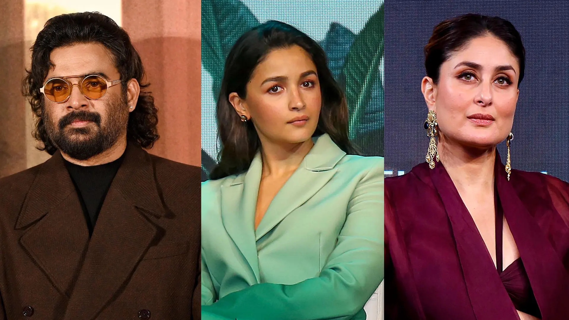 R Madhavan, Alia Bhatt, Kareena Kapoor | Photos: AFP, PTI