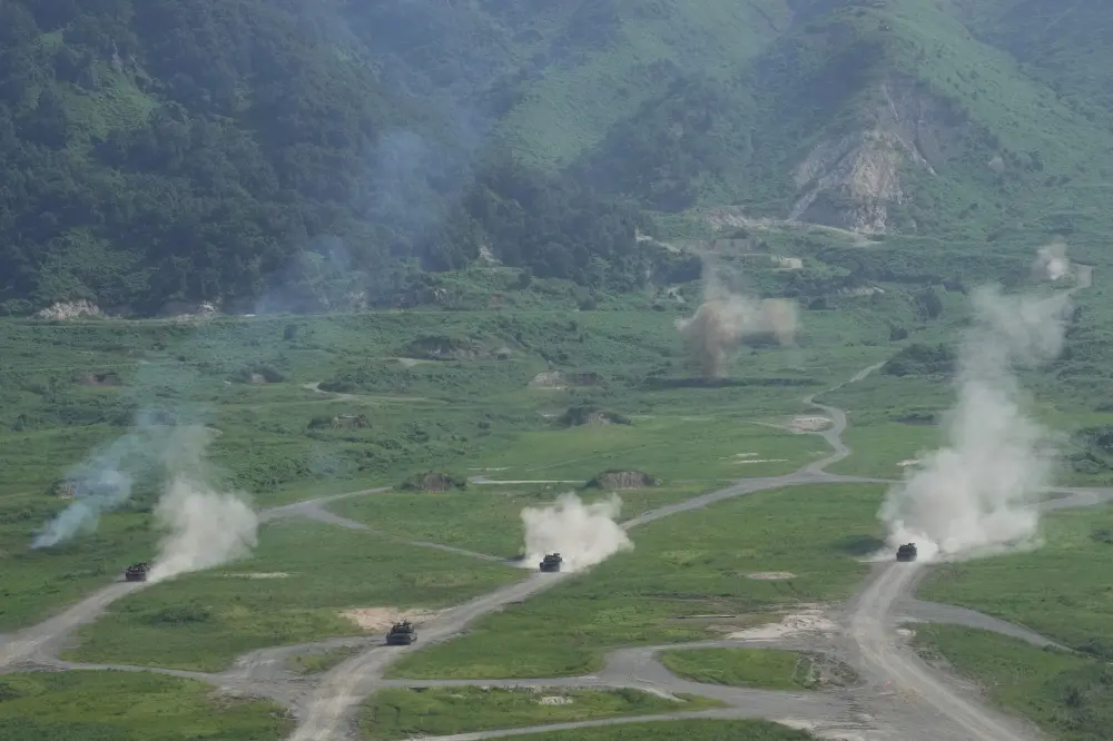 U.S. Army's M1A2 Abrams tanks during drills | AP