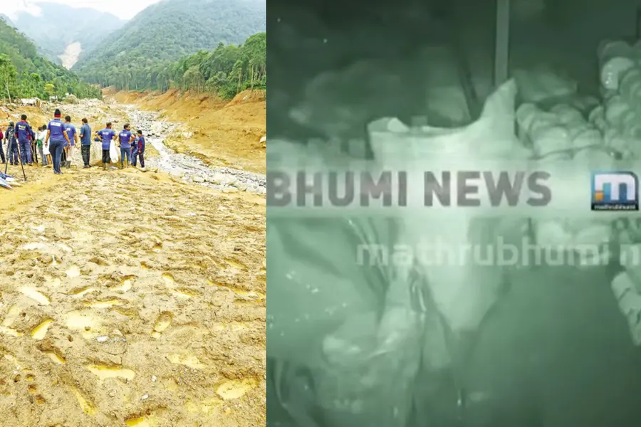 Shocking CCTV footage shows deadly landslide that ravaged two villages in Wayanad | Watch