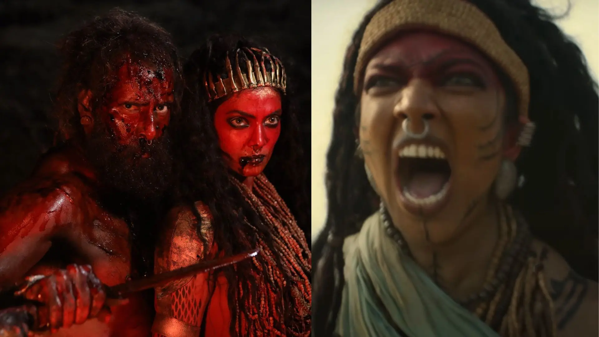 Vikram, Malavika Mohanan as Aarathi in 'Thangalaan' | Photo: x, screengrab/trailer