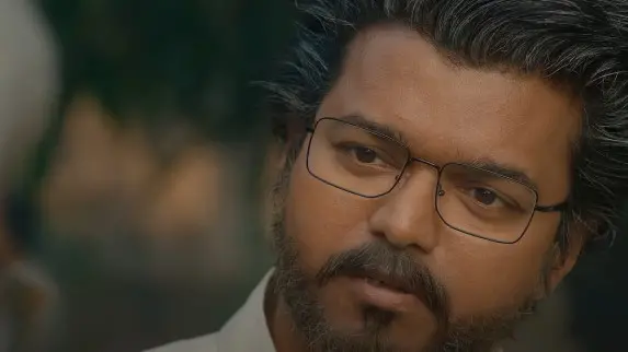 Vijay's look from GOAT movie trailer