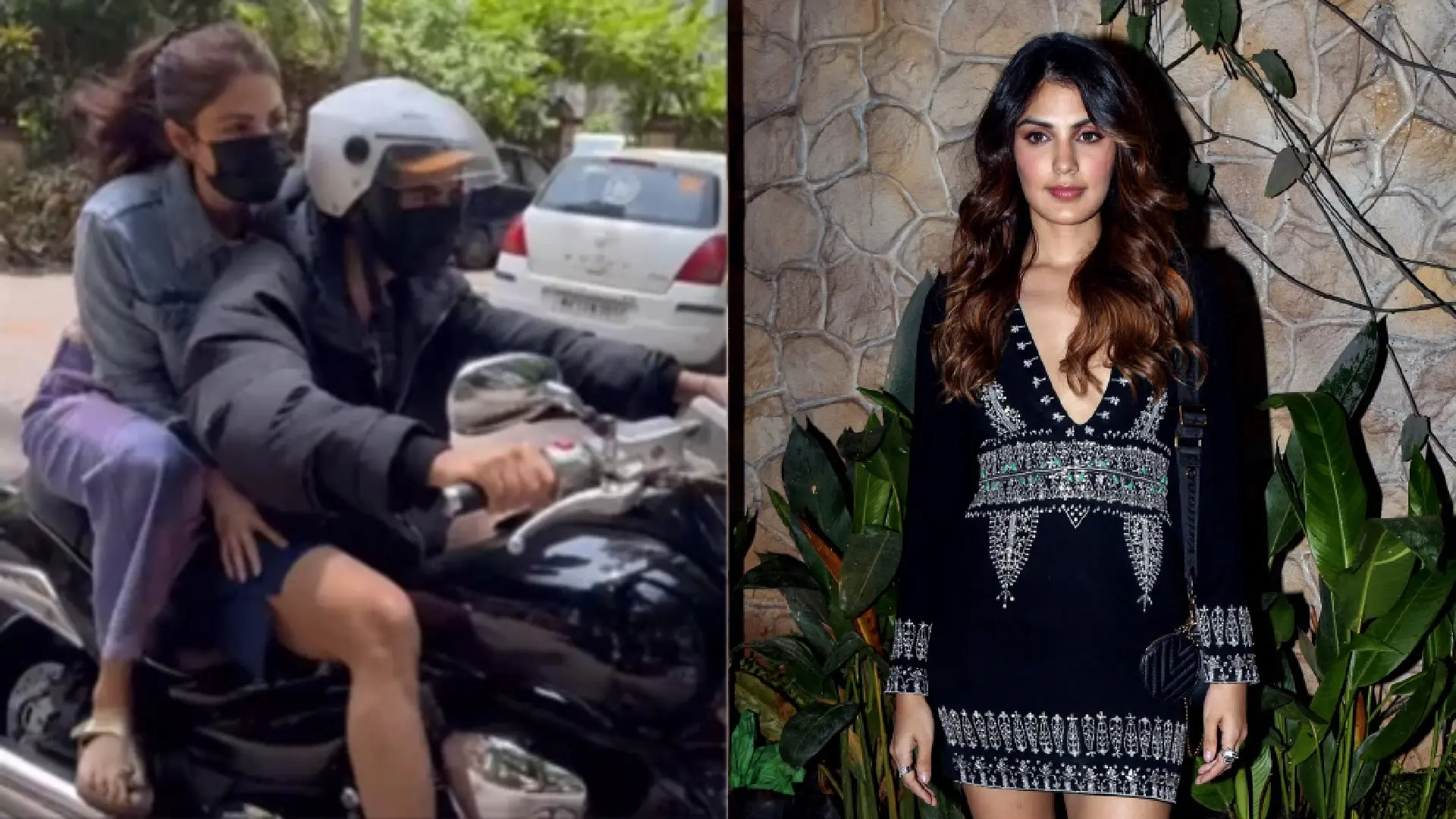 Rhea Chakraborty with Zerodha founder Nikhil Kamath