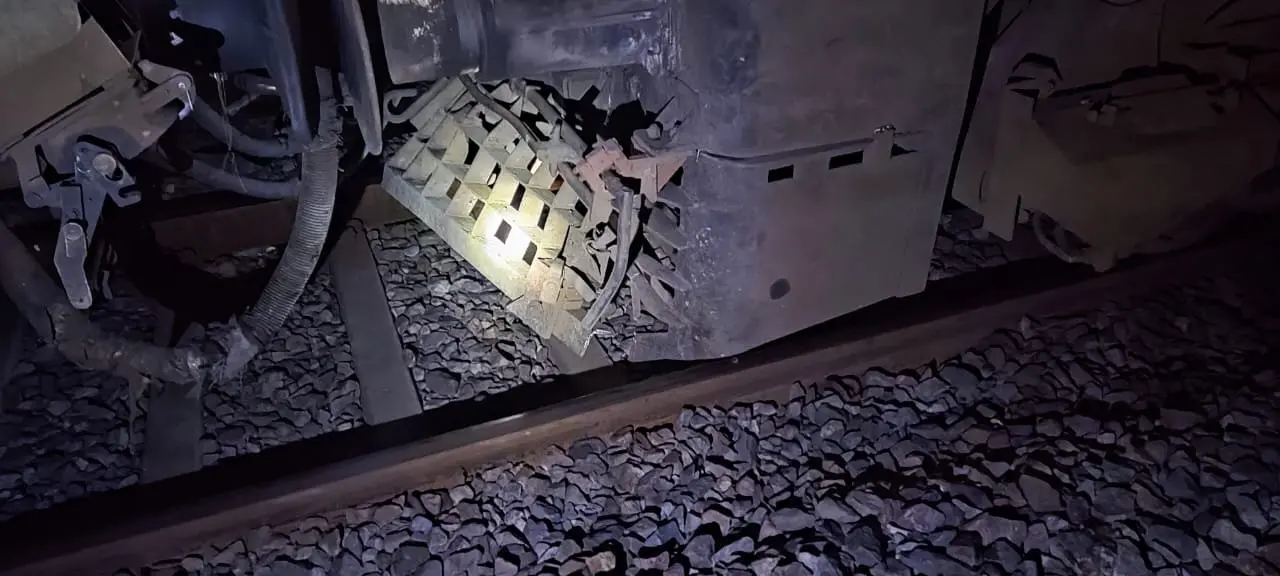 The derailed Sabarmati Express | ANI
