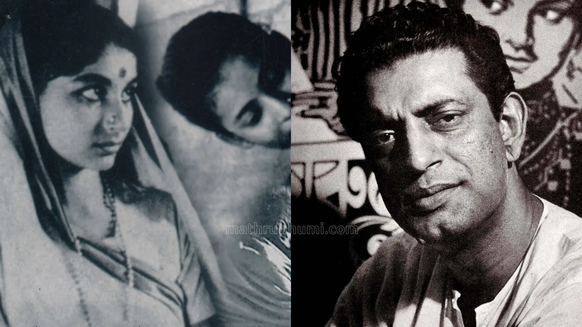 Scene from Pather Panchali & Satyajit Ray | Photo: Mathrubhumi Archives