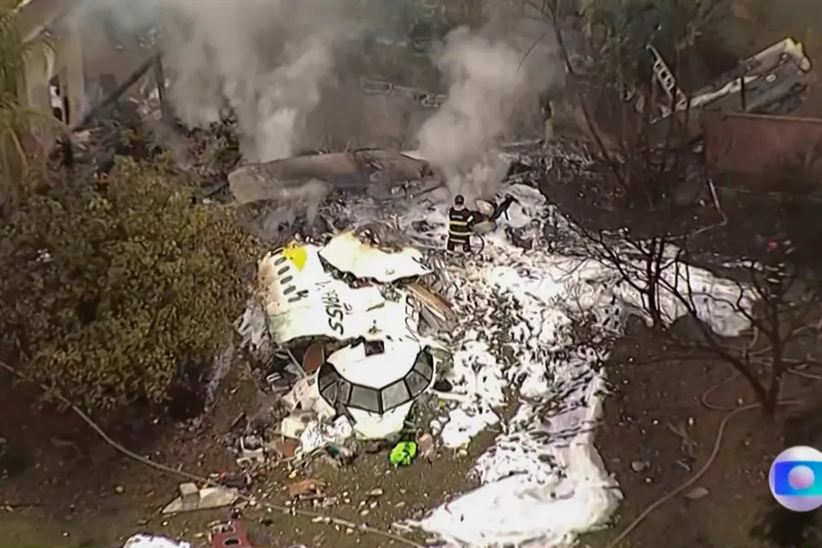 Passenger plane crashes in Brazil's Sao Paulo state, kills all 61 on board | WATCH
