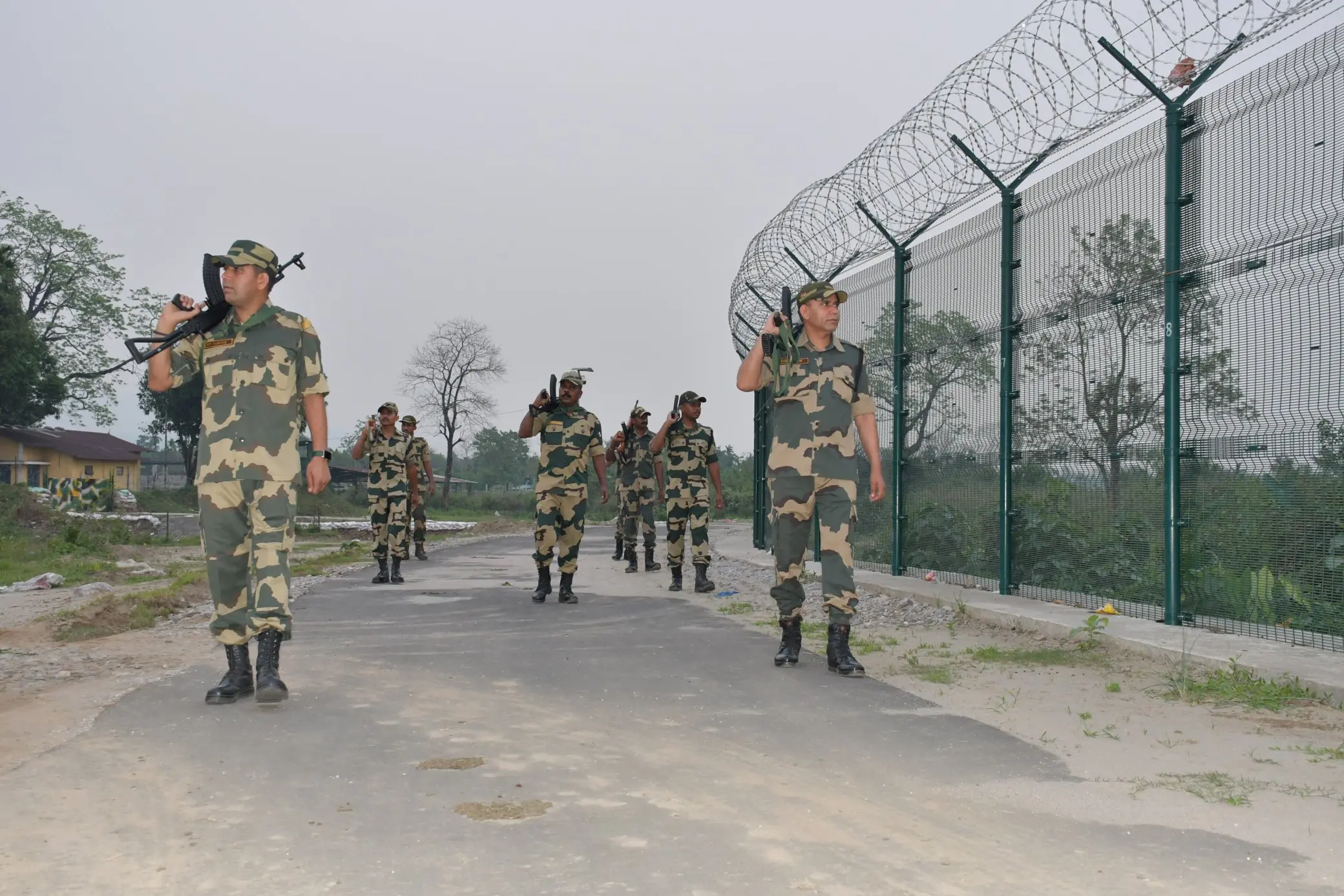 BSF troops of Meghalaya Frontier on high alert | Photo: X \ BSF Meghalya