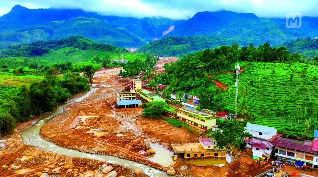 A view from the landslide-hit Wayanad where a river resumed flowing as usaul | Photo: Shameer Machingal