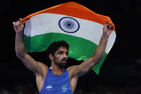 Aman Sehrawat becomes India's youngest Olympic medallist with 57kg freestyle bronze