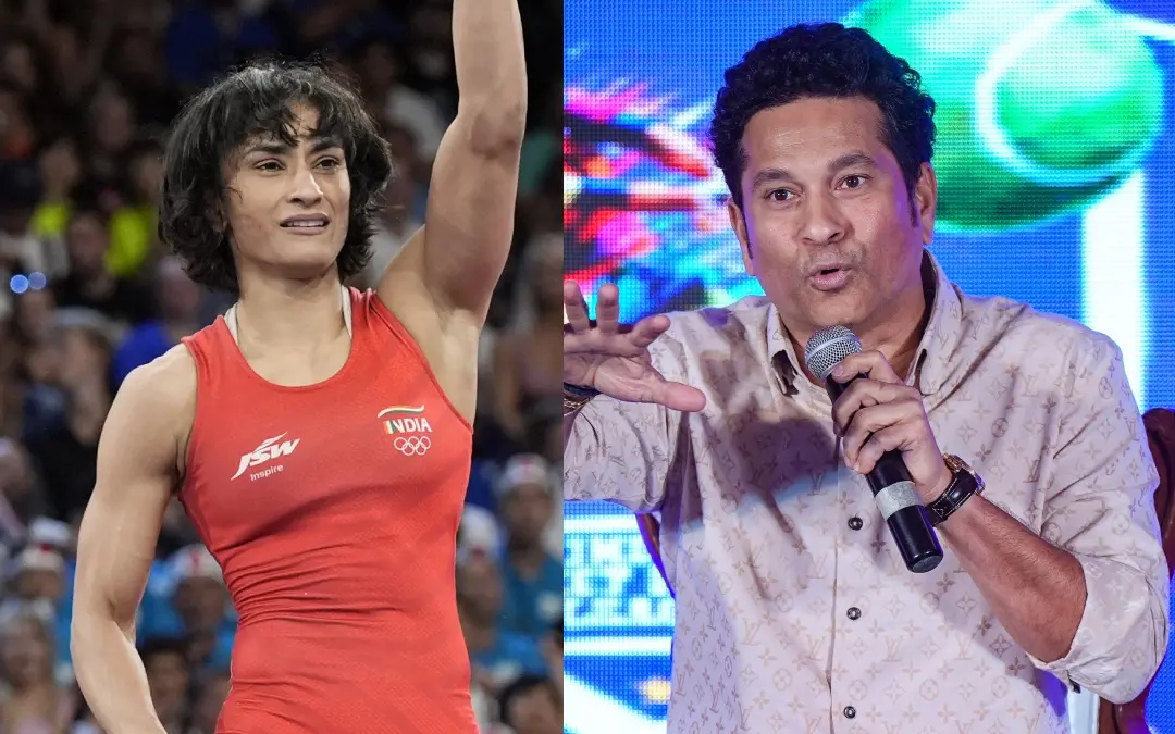 Vinesh Phogat, Sachin Tendulkar | Photo : AP,PTI