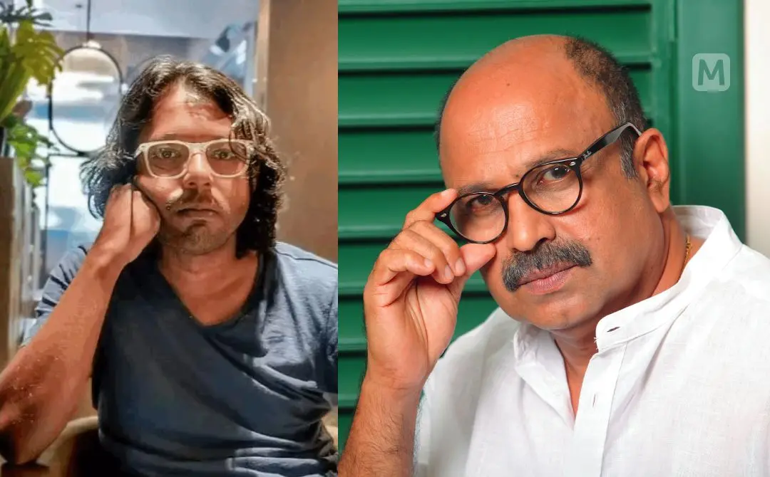 ചെകുത്താൻ എന്നറിയപ്പെടുന്ന യൂട്യൂബർ അജു അലക്സ്, നടൻ സിദ്ദിഖ് | ഫോട്ടോ: സ്ക്രീൻഗ്രാബ്, ശ്രീജിത്ത് പി രാജ് \ മാതൃഭൂമി