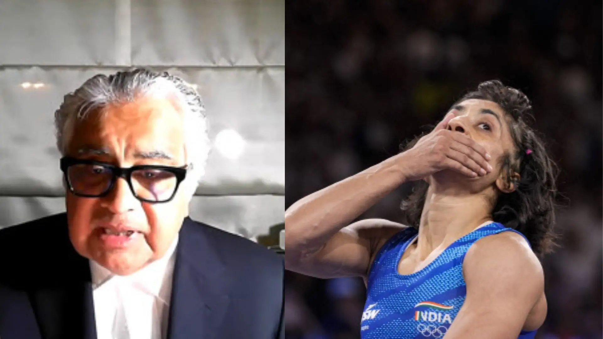 Harish Salve, Vinesh Phogat | Photo:  ANI ; PTI