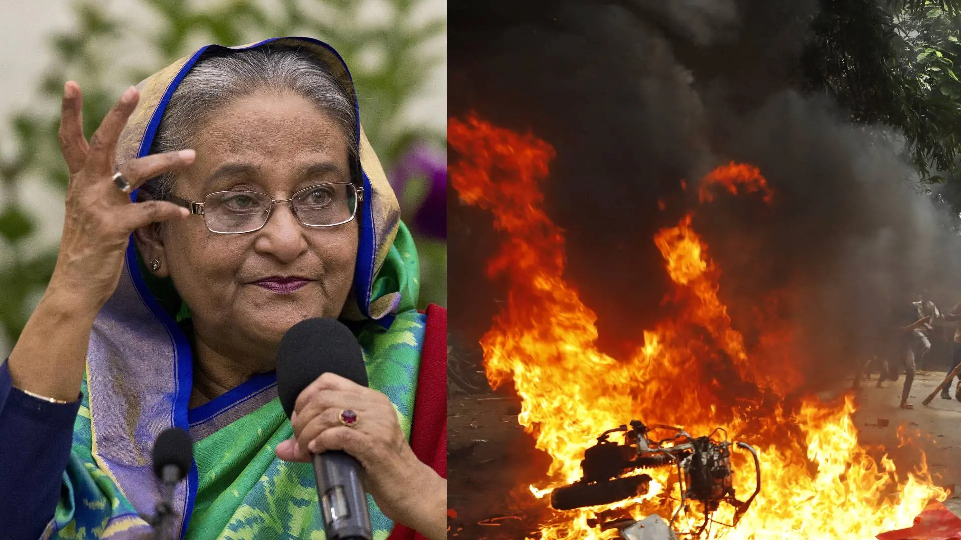 Sheikh Haseena, Ongoing protest in Bangladesh | Photo: AP