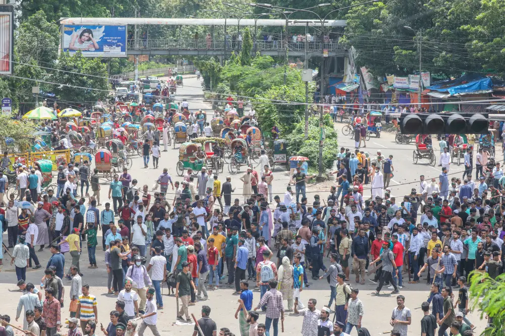 Protesters in Bangladesh | PTI