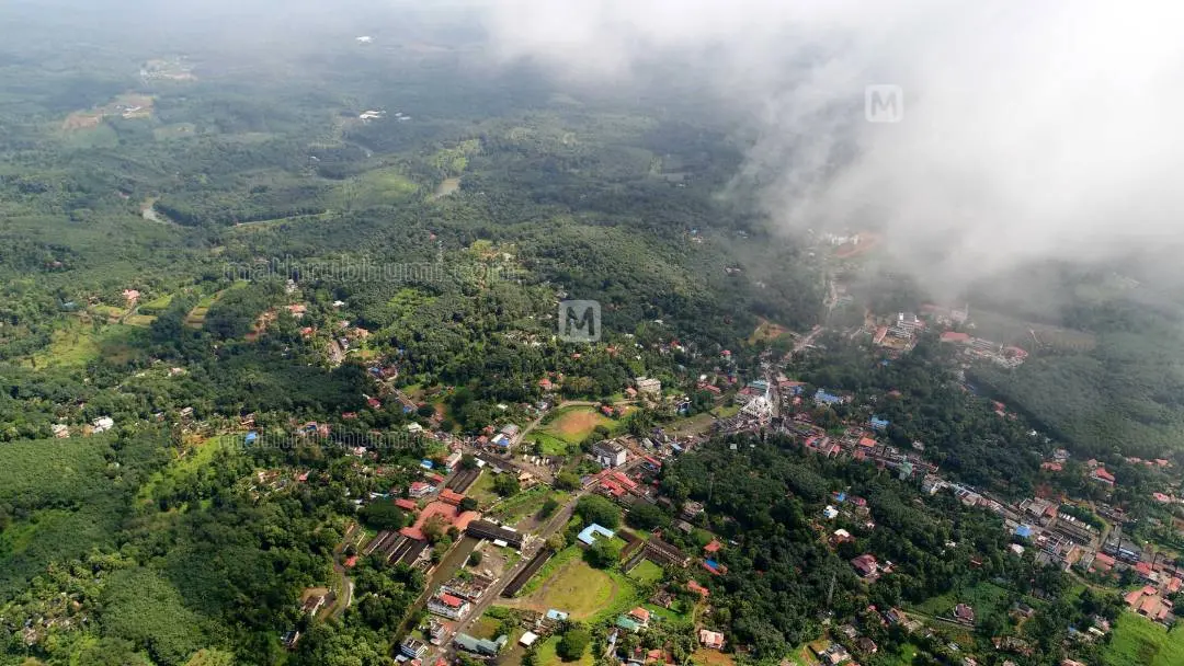 Aerial view of the proposed site for Sabarimala Airport | Photo: Mathrubhumi
