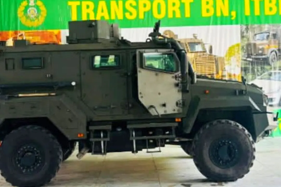 The Typhoon on display at the ITBP Transport Bn, Chandigarh